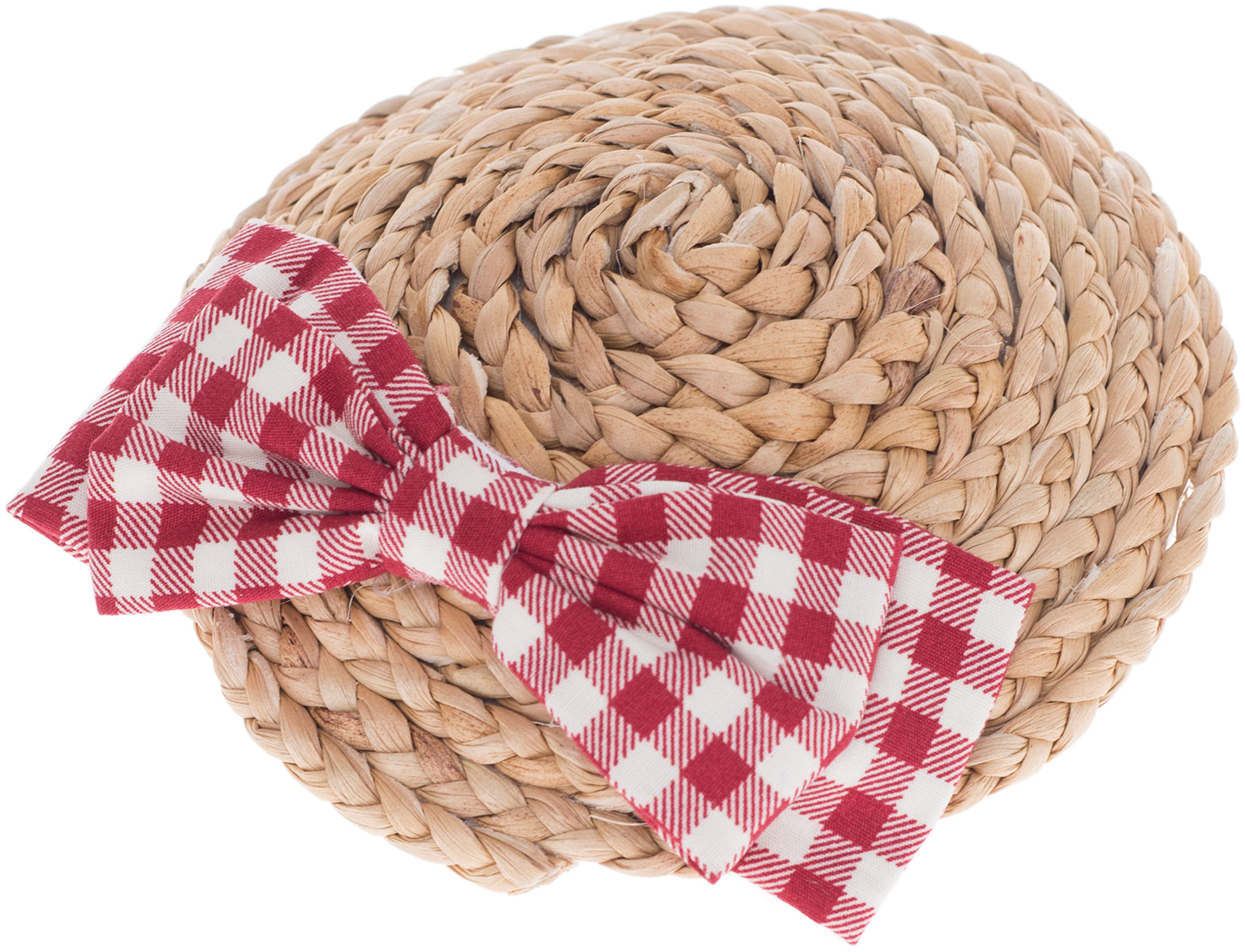 Vintage_LYLA_Pepita_GINGHAM_BOW_Straw_Stroh_PILLBOX_Huetchen_FascinatorLTQzFE7AC2roc