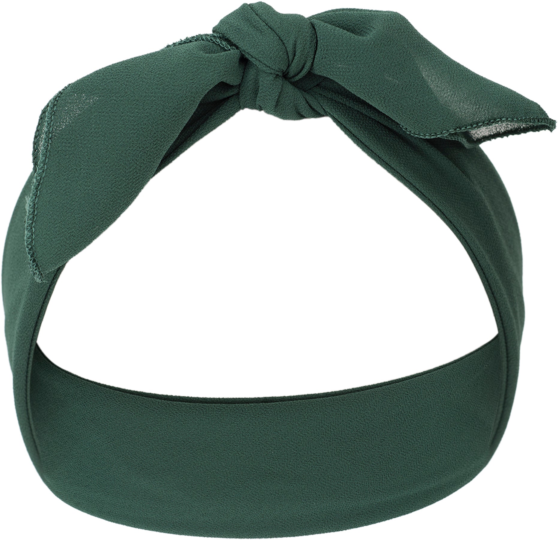 Vintage_LYNDIAA_Basic_CHIFFON_Hair_Band_Haarband_BANDANA_tannengruen_killer_kirsche