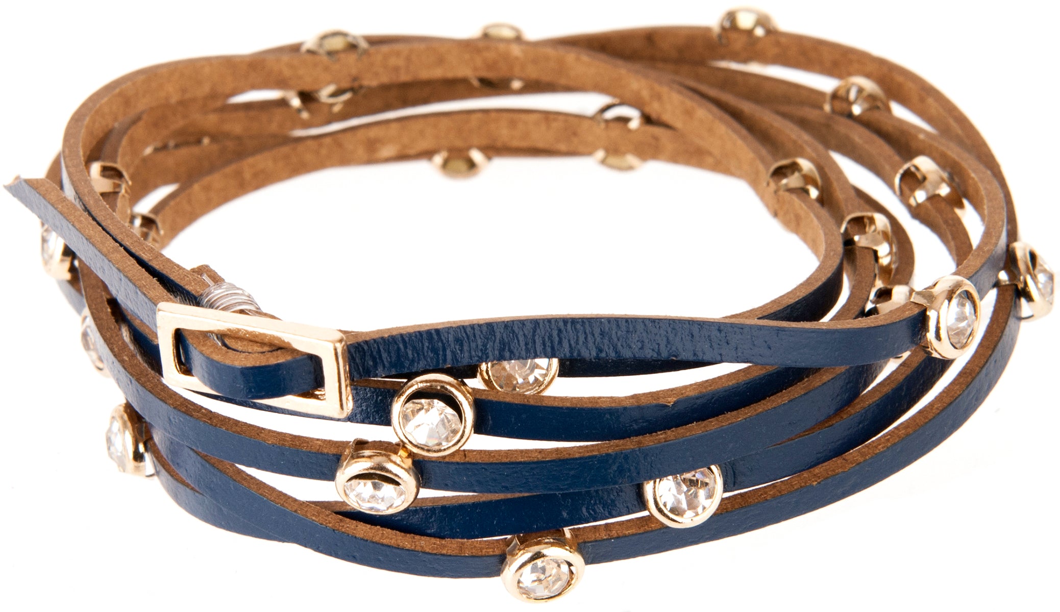 Vintage_MELUSINA_Retro_GLITZERSTEINCHEN_Nieten_ARMBAND_Armschmuckbl-2