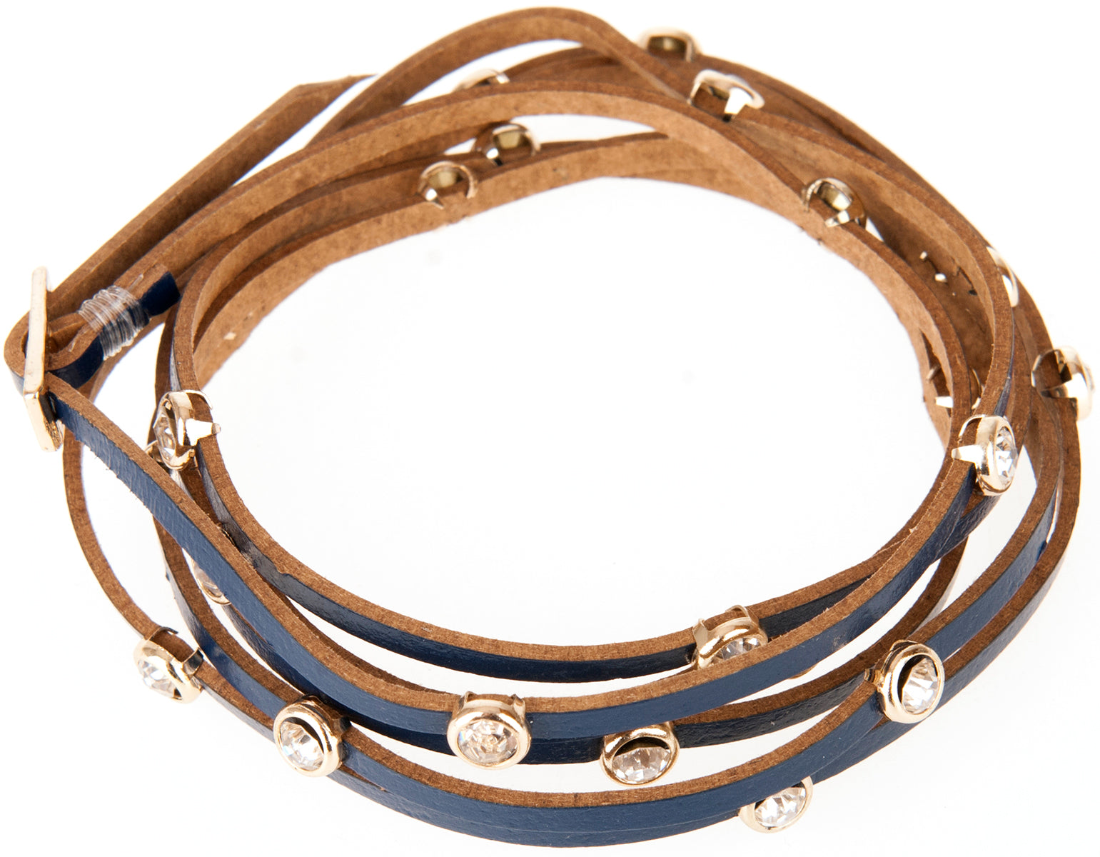 Vintage_MELUSINA_Retro_GLITZERSTEINCHEN_Nieten_ARMBAND_Armschmuckbl-3