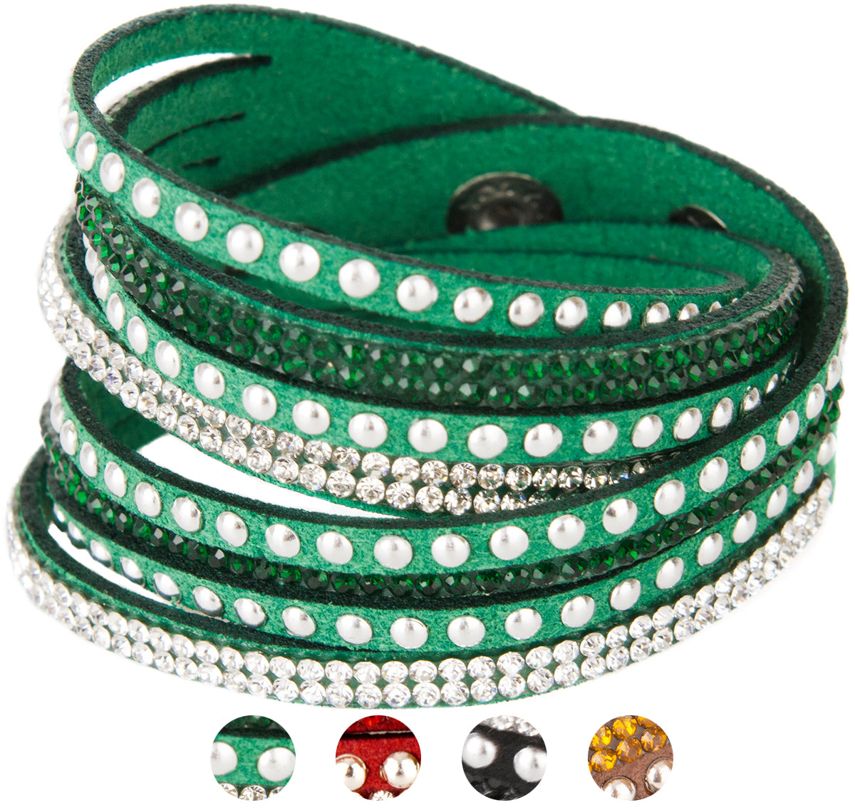 Vintage_MILEVA_Vintage_GLITZERSTEINCHEN_Nieten_ARMBAND_Armschmuck_galerieCqJebtuI68cGv