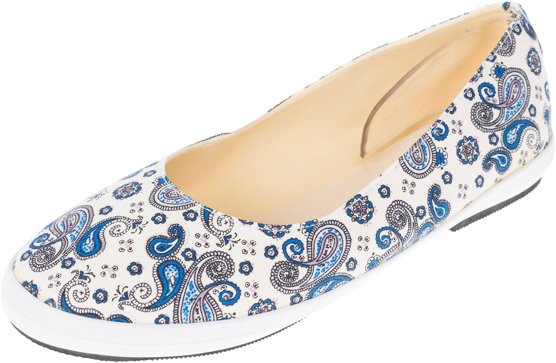 Vintage_PAISLEY_Bandana_Retro_Canvas_Schuhe_BALLERINAS_Flats