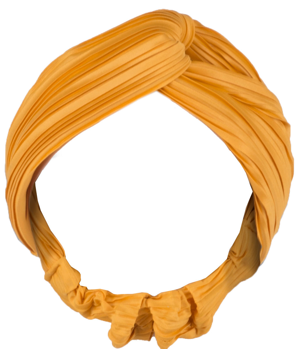 Vintage_PLEATED_Nostalgic_PLISSEE_Retro_STIRNBAND_Haarband_HAIRBAND_gelb-1