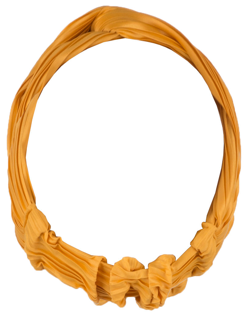 Vintage_PLEATED_Nostalgic_PLISSEE_Retro_STIRNBAND_Haarband_HAIRBAND_gelb-3