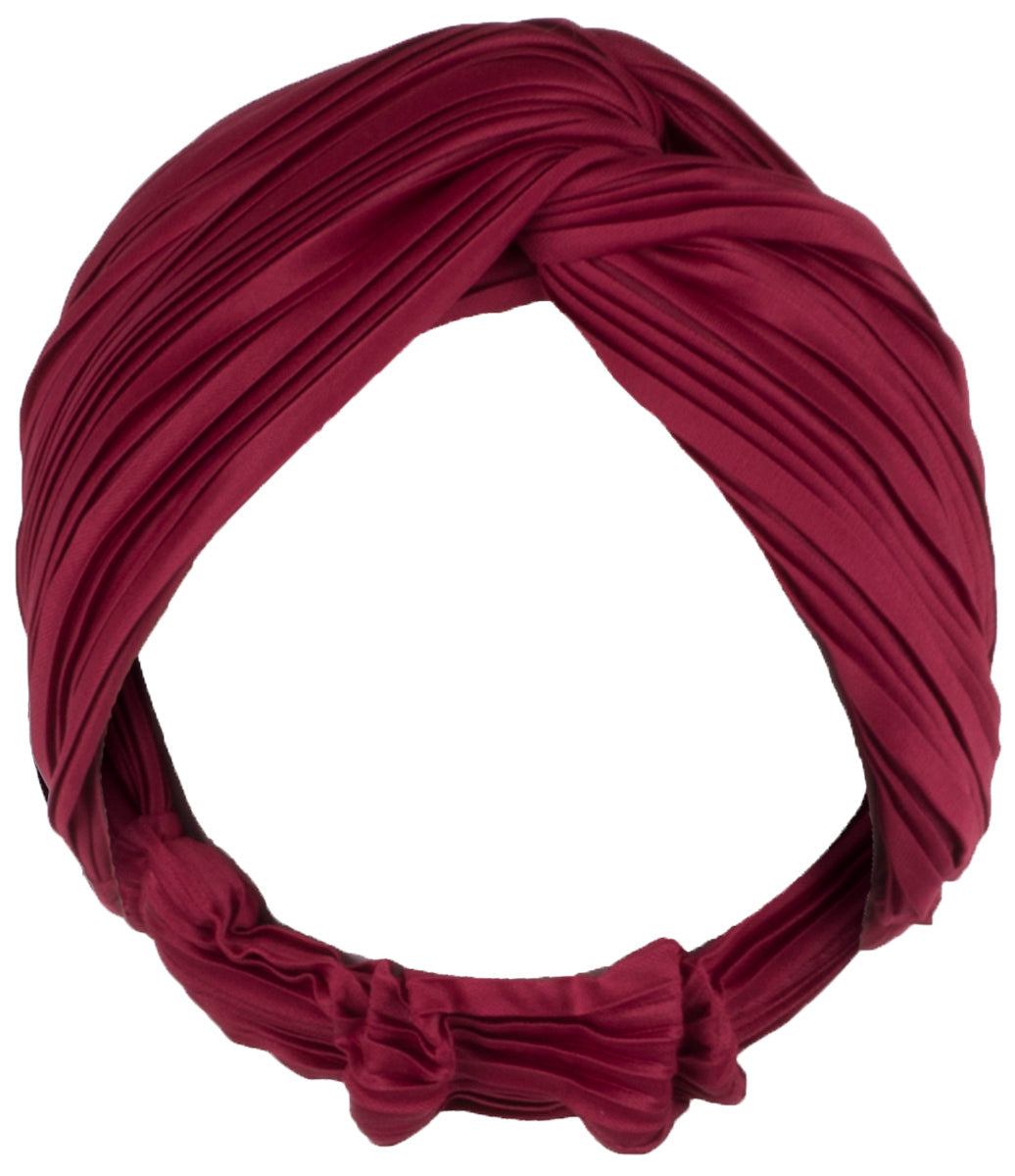 Vintage_PLEATED_Nostalgic_PLISSEE_Retro_STIRNBAND_Haarband_HAIRBAND_rot-1