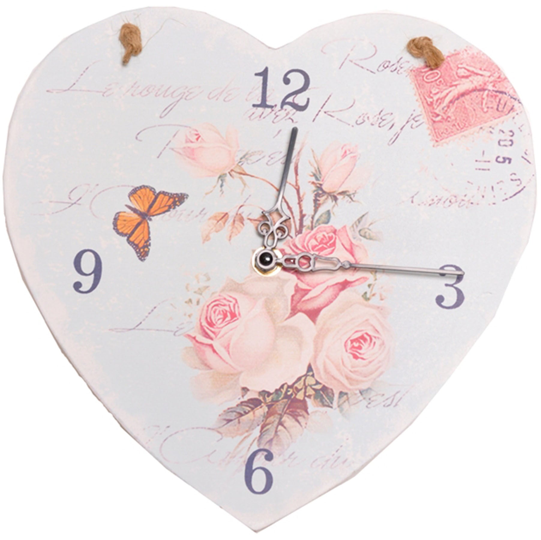 Vintage_SHABBY_Style_ROSES_Butterfly_HEART_Wanduhr_-_Hellblau_killer_kirsche