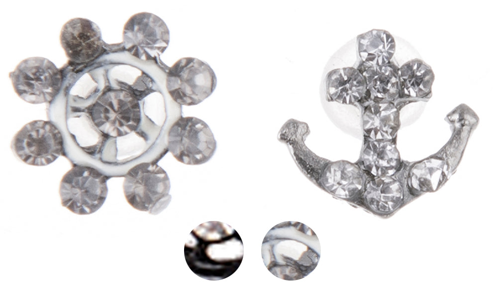 Vintage_STRASS_Anker_Steuerrad_SAILOR_OhrsteckerNDRe2jVHZ0PrC