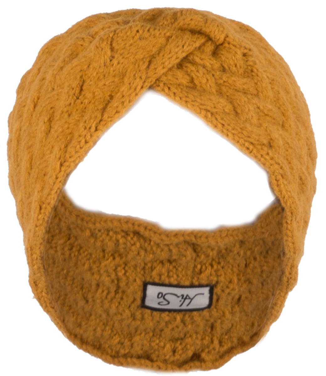 Vintage_STRICK_Nostalgic_WEAVE_Retro_Zopfmuster_STIRNBAND_Haarband_HAIRBANDgelb1