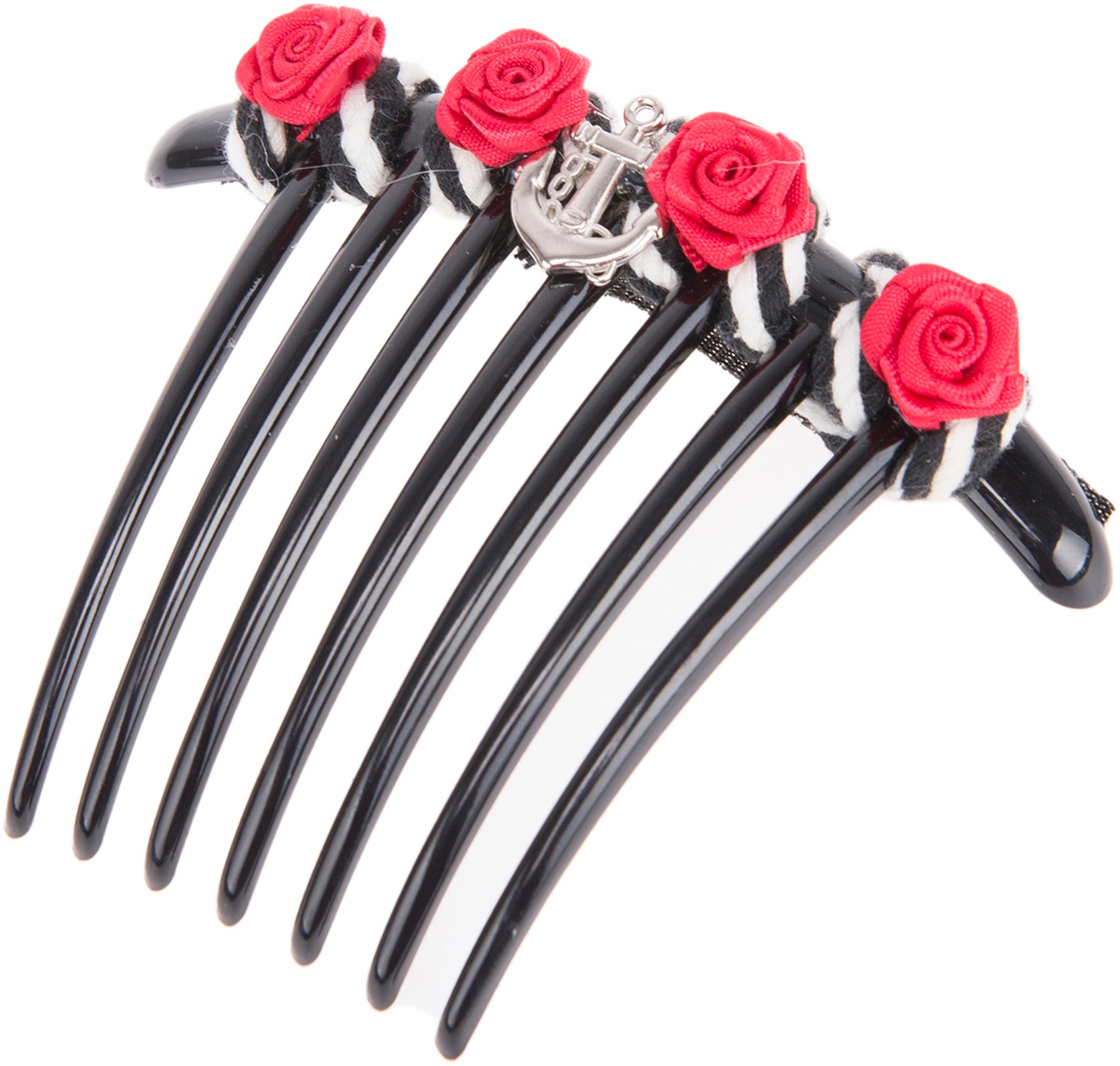 Vintage_WENDIE_Sailor_ANCHOR_Anker_Roses_ROPE_Hair_Comb_HAARKAMM_killer_kirscheENAMLmxQbIDcb