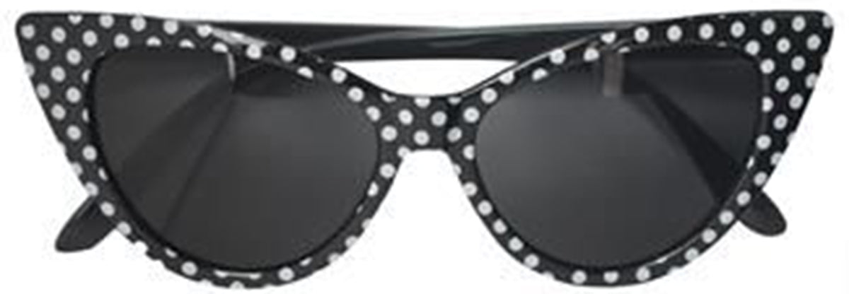 Vintage_ZABA_Polka_Dot_PUNKTE_Cat_Eye_Sunglasses_SONNENBRILLE_schwarzScvuZGSMAZRsM