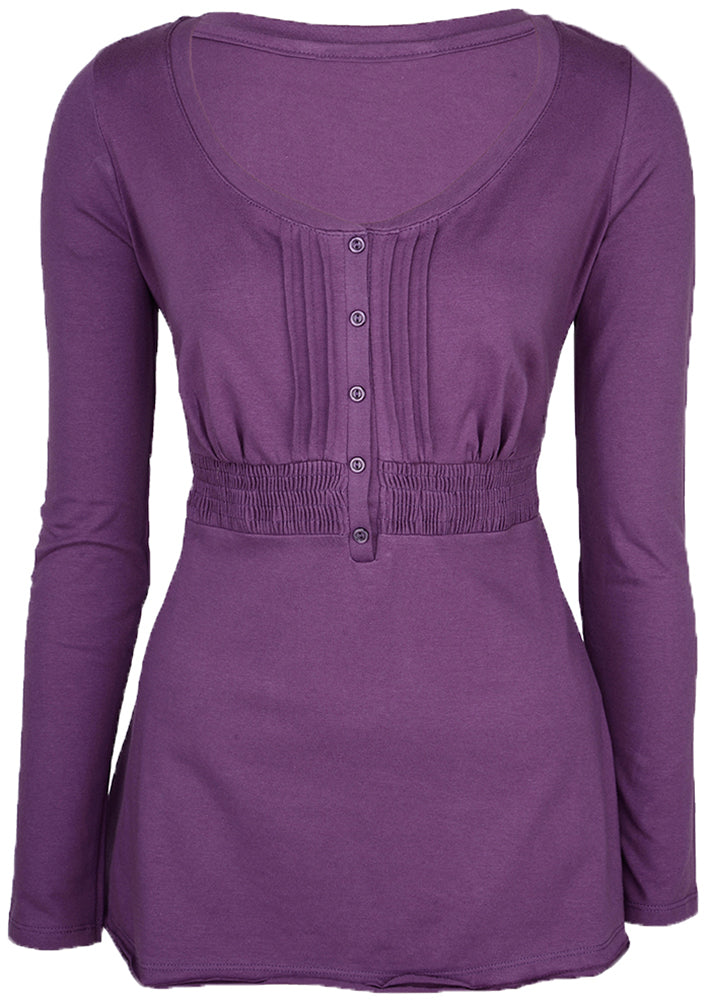 Violettes_Round_Neck_TUNIKA_Langarm_Biesen_SHIRT