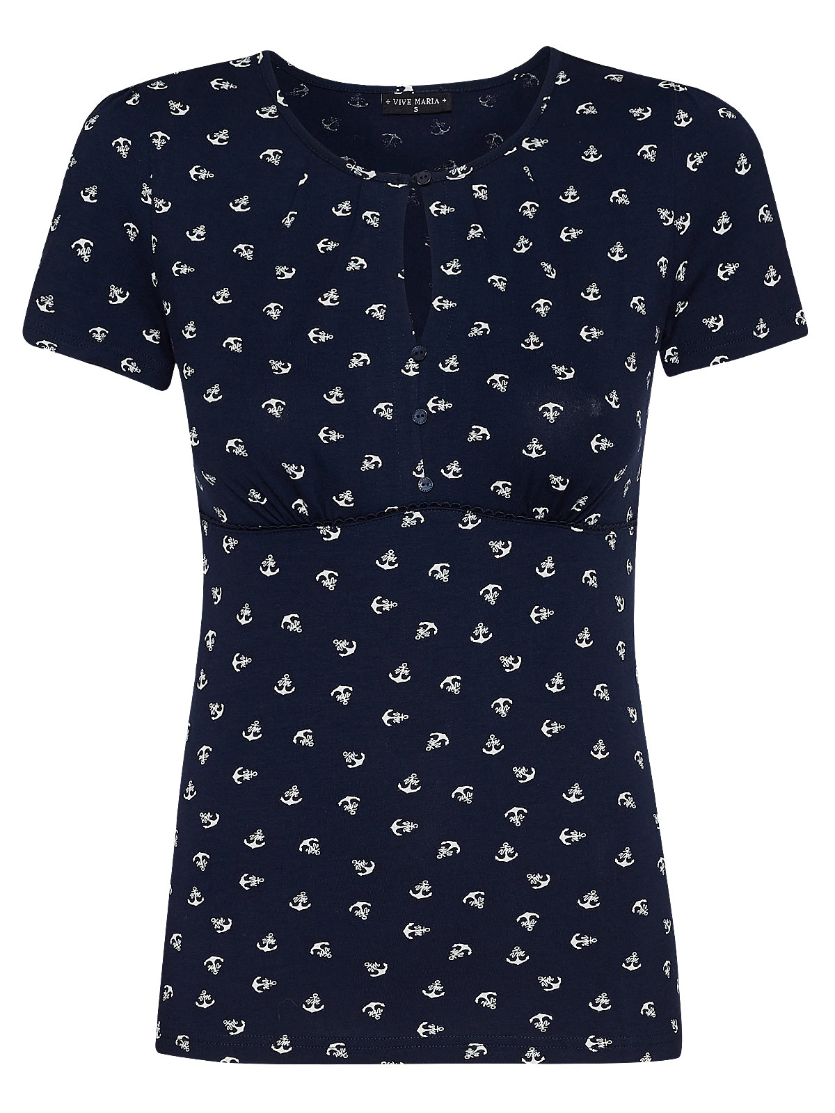 Vive_Maria_MA_MER_Nautical_ANCHOR_Anker_Sailor_Peephole_Kurzarm_SHIRT__Oberteil__Navyblau-1