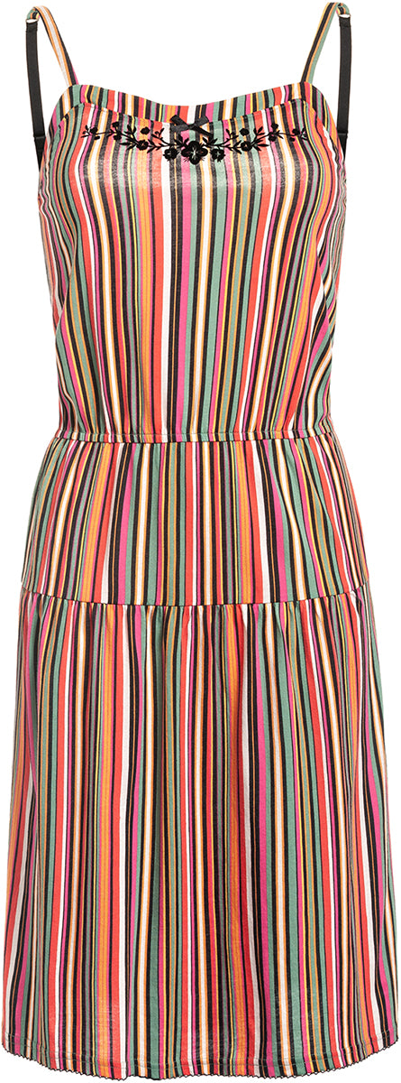 Vive_Maria_MEXICO_50s_STREIFEN_Flock_Blumen_TRaeGER_A-Linie_SHIRT_DRESS_Kleid-1