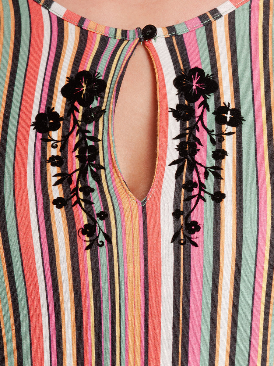 Vive_Maria_MEXICO_Vintage_STREIFEN_Flock_Blumen_Oberteil_BLUSE_Tunikashirt_killer_kirsche_5