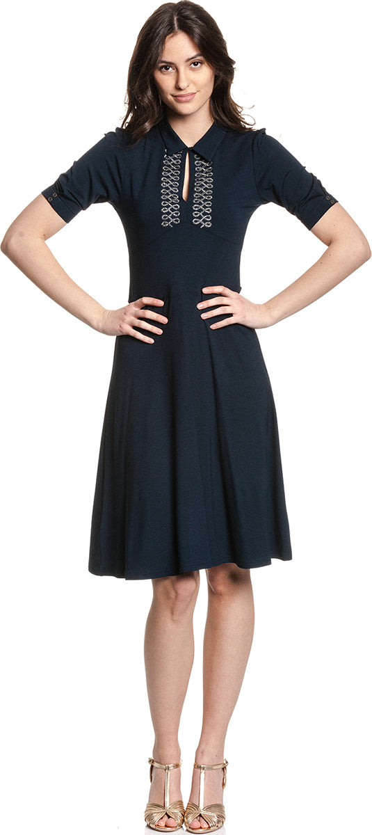 Vive_Maria_MISS_SERGEANT_Vintage_KURZARM_Collar_A-Linie_SHIRT_KLEID_Dress-1