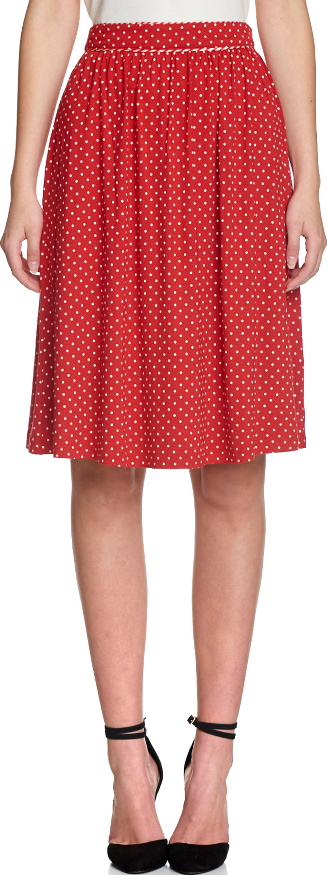 Vive_Maria_MONACO_Vintage_POLKA_DOT_Punkte_50s_SWING_SKIRT_A-Linie_Rock_Rot_killer_kirsche_2