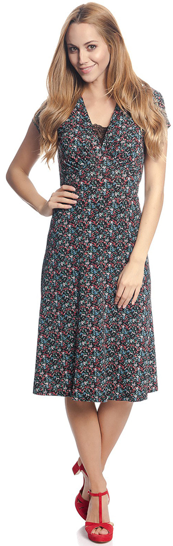Vive_Maria_PICNIC_Vintage_Floral_FLOWER_Spitze_V-Neck_Kurzarm_DRESS_Kleid_killer_kirschebzRl7UHJ3KLgu