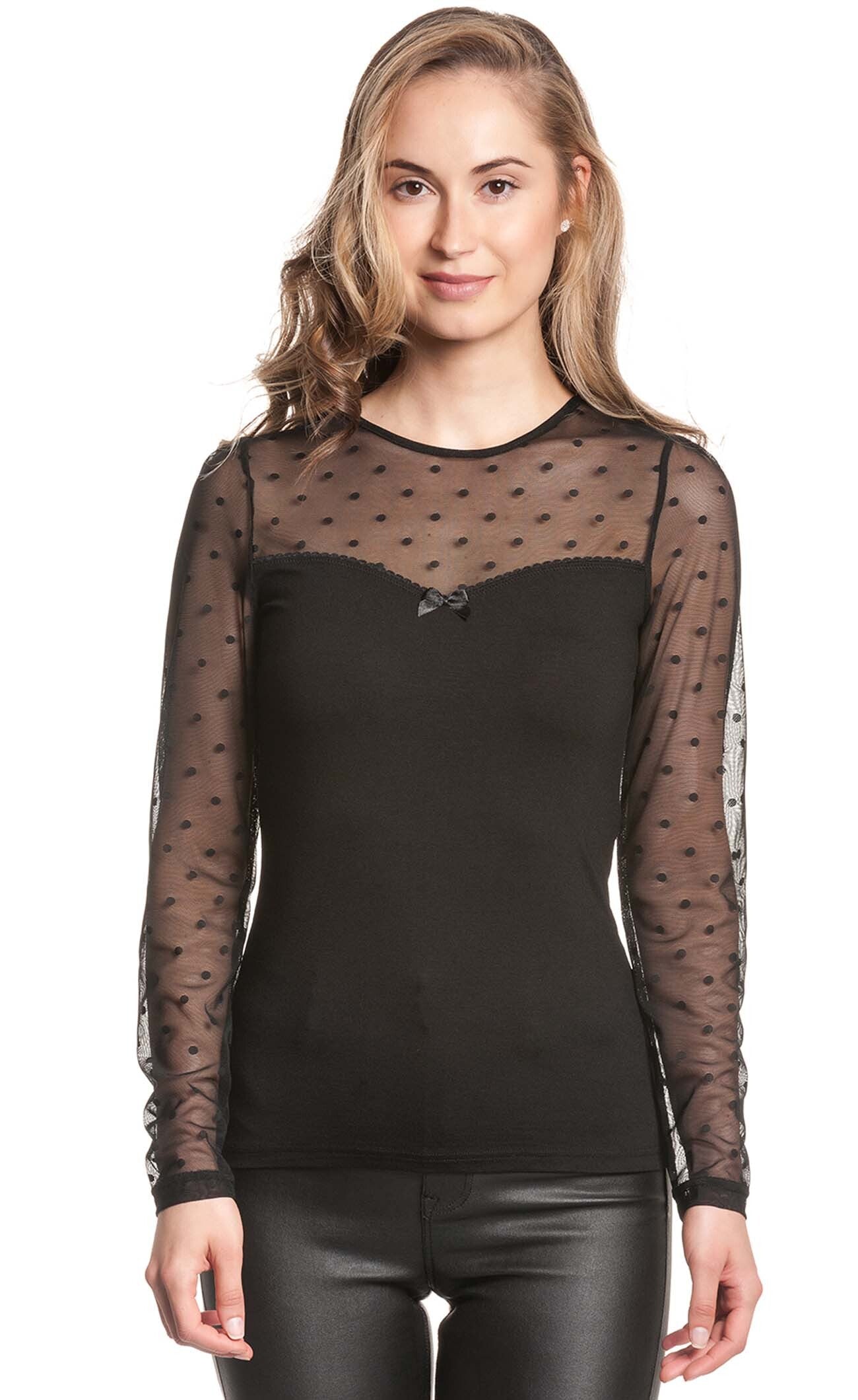 Vive_Maria_RENCH_CHIC_Vintage_POLKA_DOT_Punkte_Langarm_Shirt_Oberteil_Schwarz-2zftmBW59DEsJ5