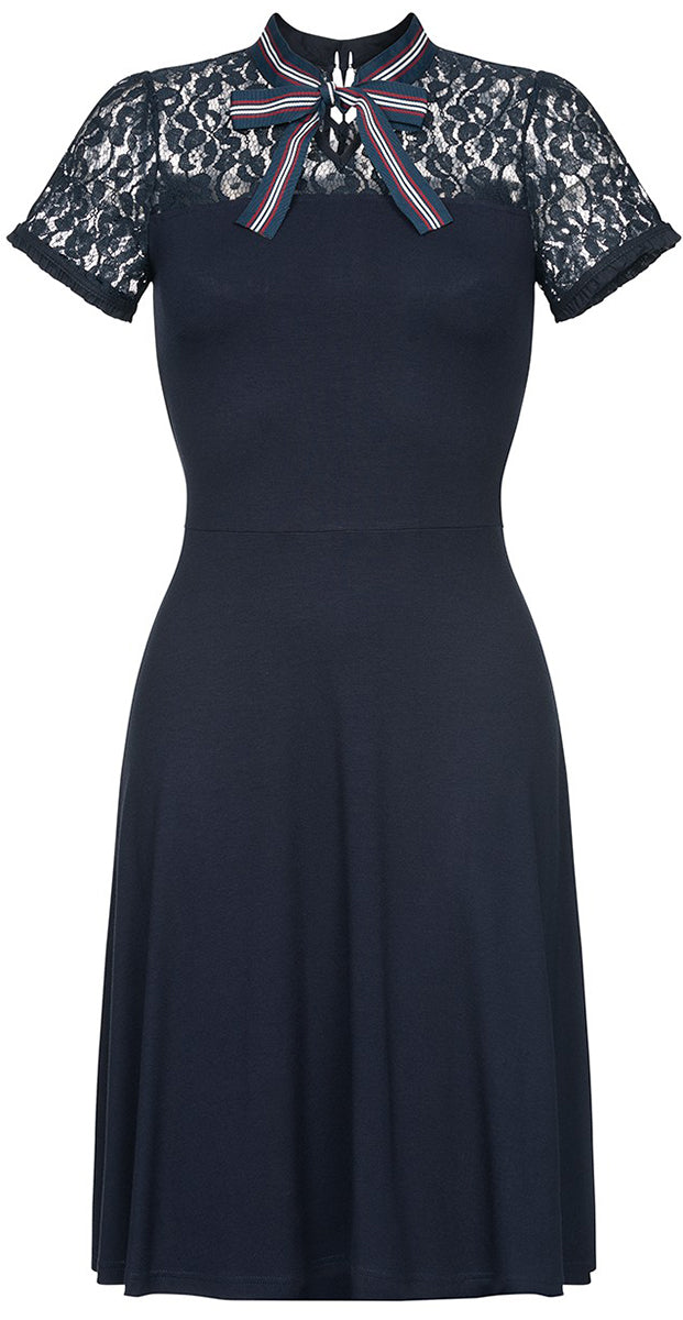 Vive_Maria_ST_MALO_Vintage_Floral_LACE_Striped_Bow_Kurzarm_DRESS_Kleid-4pDoyuw6dWxzw6