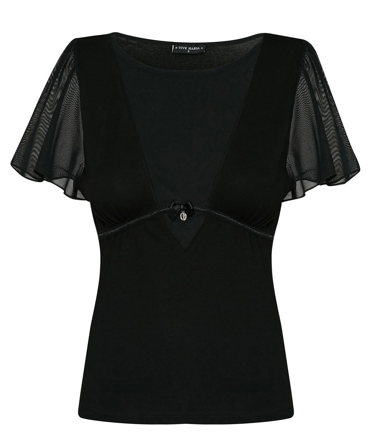 Vive_Maria_SWEET_SEDUCTION_Vintage_VNeck_MESH_Tulle_Shirt_Oberteil_Schwarz-2