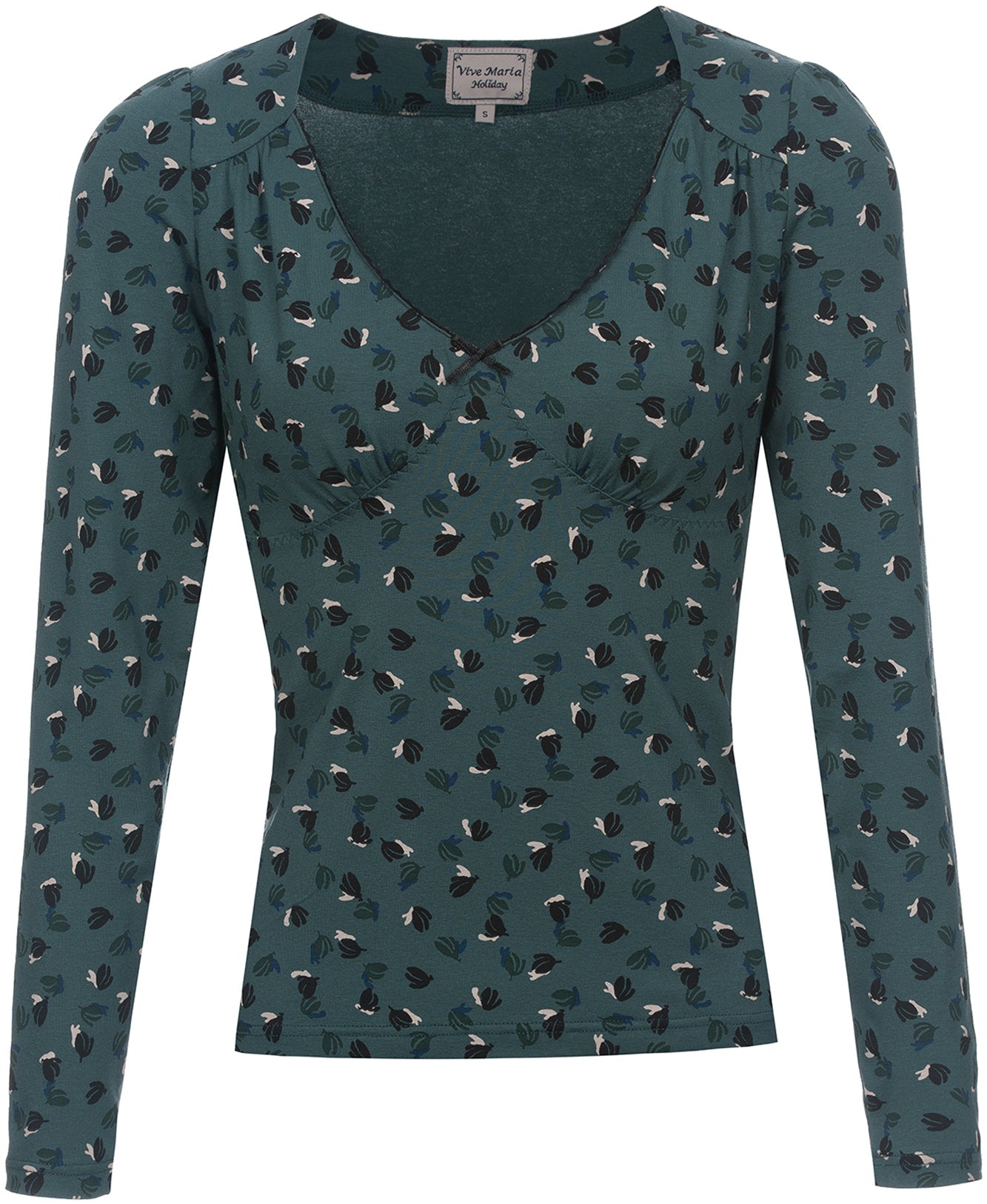 Vive_Maria_SWING_BABE_V-Neck_Vintage_Floral_Langarm_SHIRT_Oberteil_Gruen