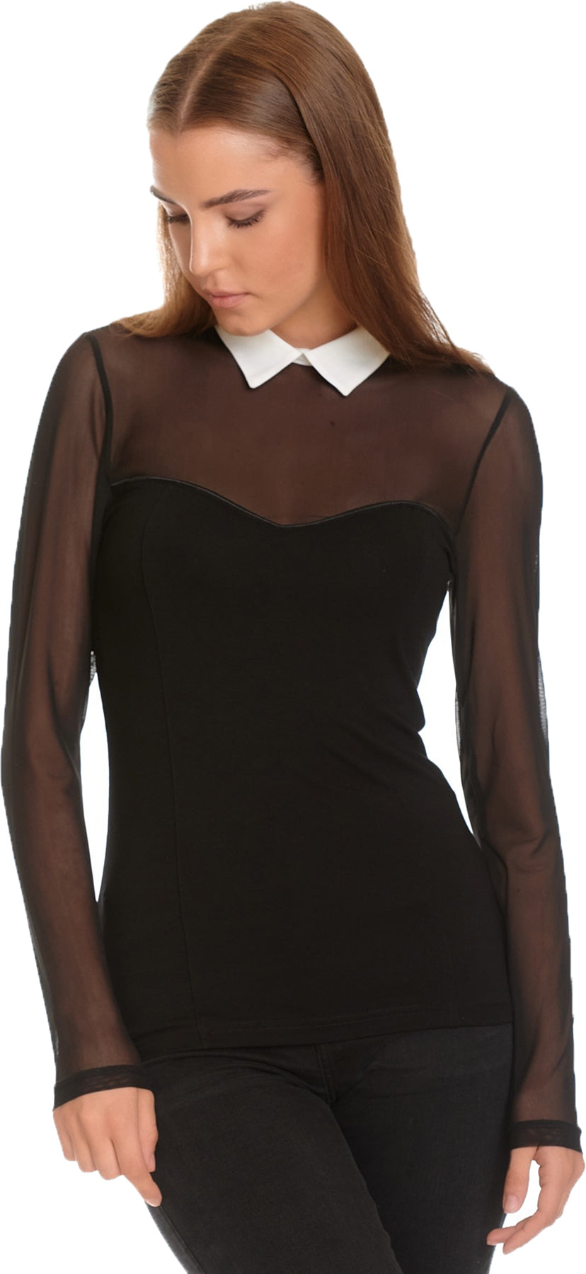 Vive_Maria_TUXEDO_MESH_Retro_TWO-TONE_Kragen_Langarm_Bluse_SHIRT_Oberteil_Killer_Kirsche-2AQha5wtHWxN1D