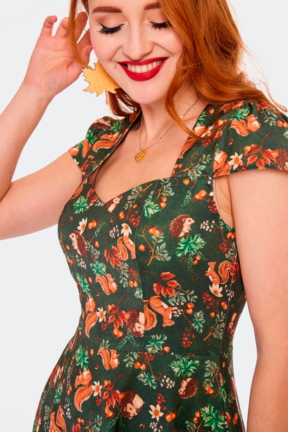 Voodoo Vixen «Fairy Woodland» Vintage 50s Autumn Retro Swing Dress / Kleid