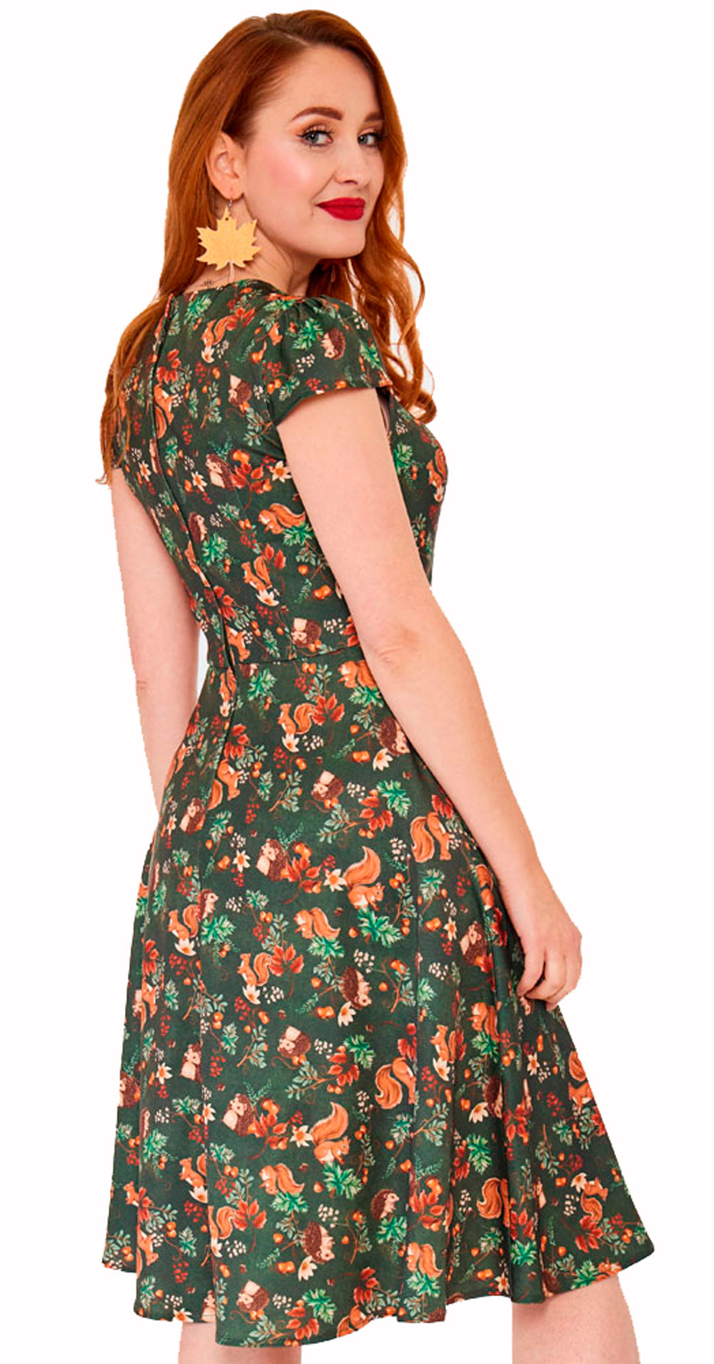 Voodoo Vixen «Fairy Woodland» Vintage 50s Autumn Retro Swing Dress / Kleid