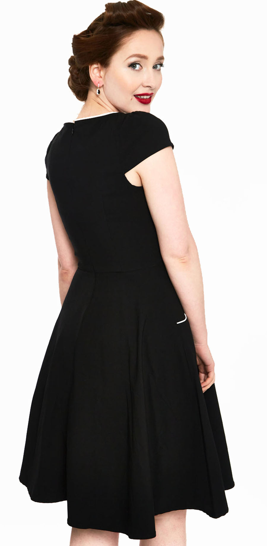 Voodoo_Vixen_CONNIE_BLACK_Vintage_Contrast_Piping_CutOut_Vintgae_50s_SWING_DRESS_Kleid-4
