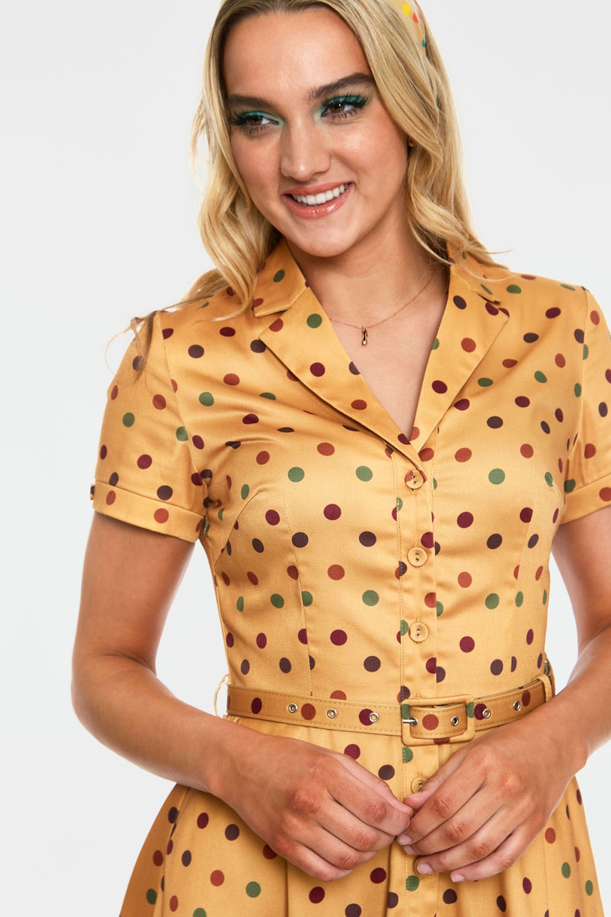 Voodoo_Vixen_DIANA_50s_POLKA_DOT_V-Neck_Kurzarm_SWING_DRESS_Hemdkleid_killer_kirsche_4OvS5vQTn7mJQi