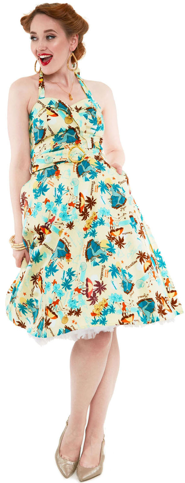 Voodoo_Vixen_ELLA_Tropical_PIN_UP_GIRL_Mermaid_Neckholder_SWING_DRESS_Kleid_killer_kirsche