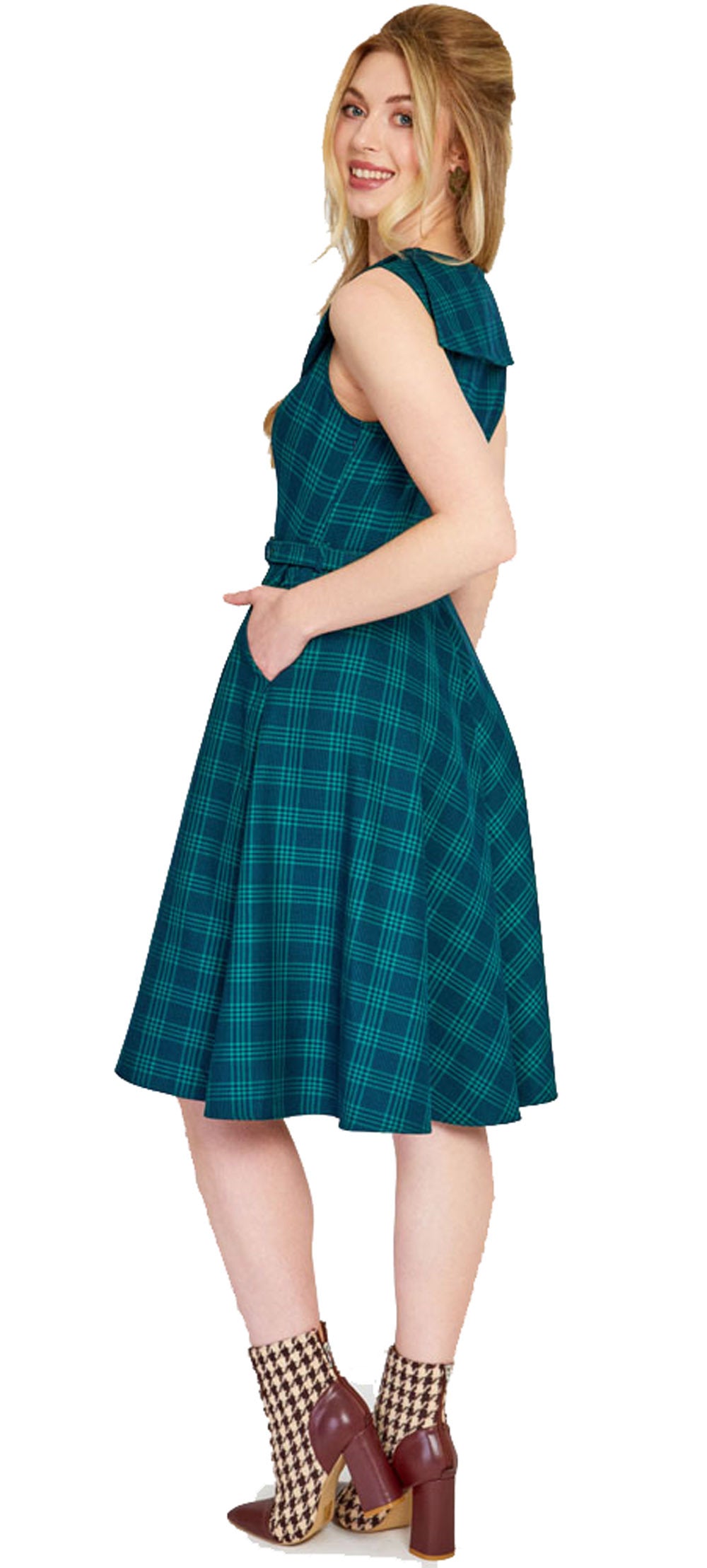 Voodoo_Vixen_GREEN_CHECKED_Karo_TARTAN_Collar_50s_Vintage_SWING_DRESS_Kleid-5