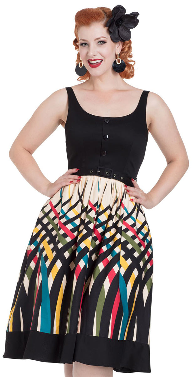 Voodoo_Vixen_JEAN_Vintage_GRAPHIC_STRIPE_Retro_Traeger_SWING_Dress_KLEID-1dSxXHausqNIe9