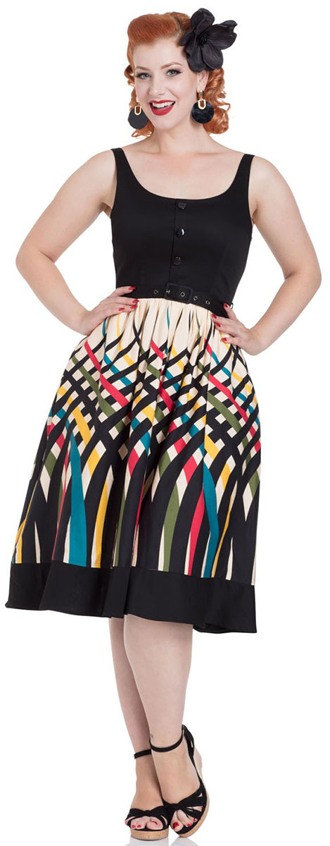 Voodoo_Vixen_JEAN_Vintage_GRAPHIC_STRIPE_Retro_Traeger_SWING_Dress_KLEID-2IaSqXurMl4cYs