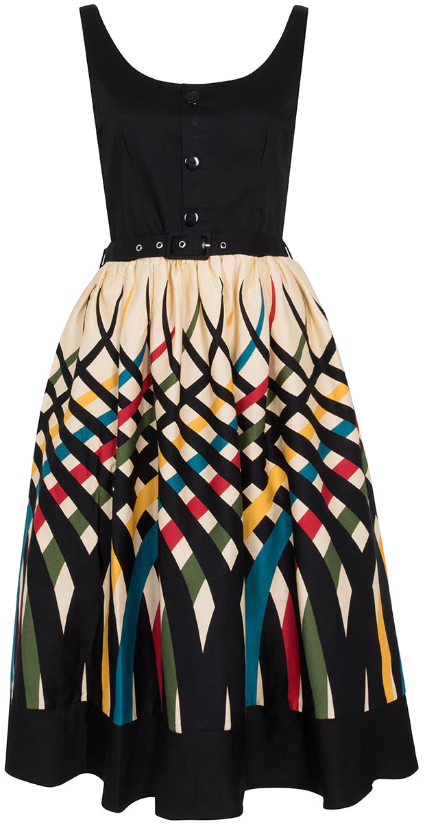 Voodoo_Vixen_JEAN_Vintage_GRAPHIC_STRIPE_Retro_Traeger_SWING_Dress_KLEID-59sGYHdjQ1eYjw