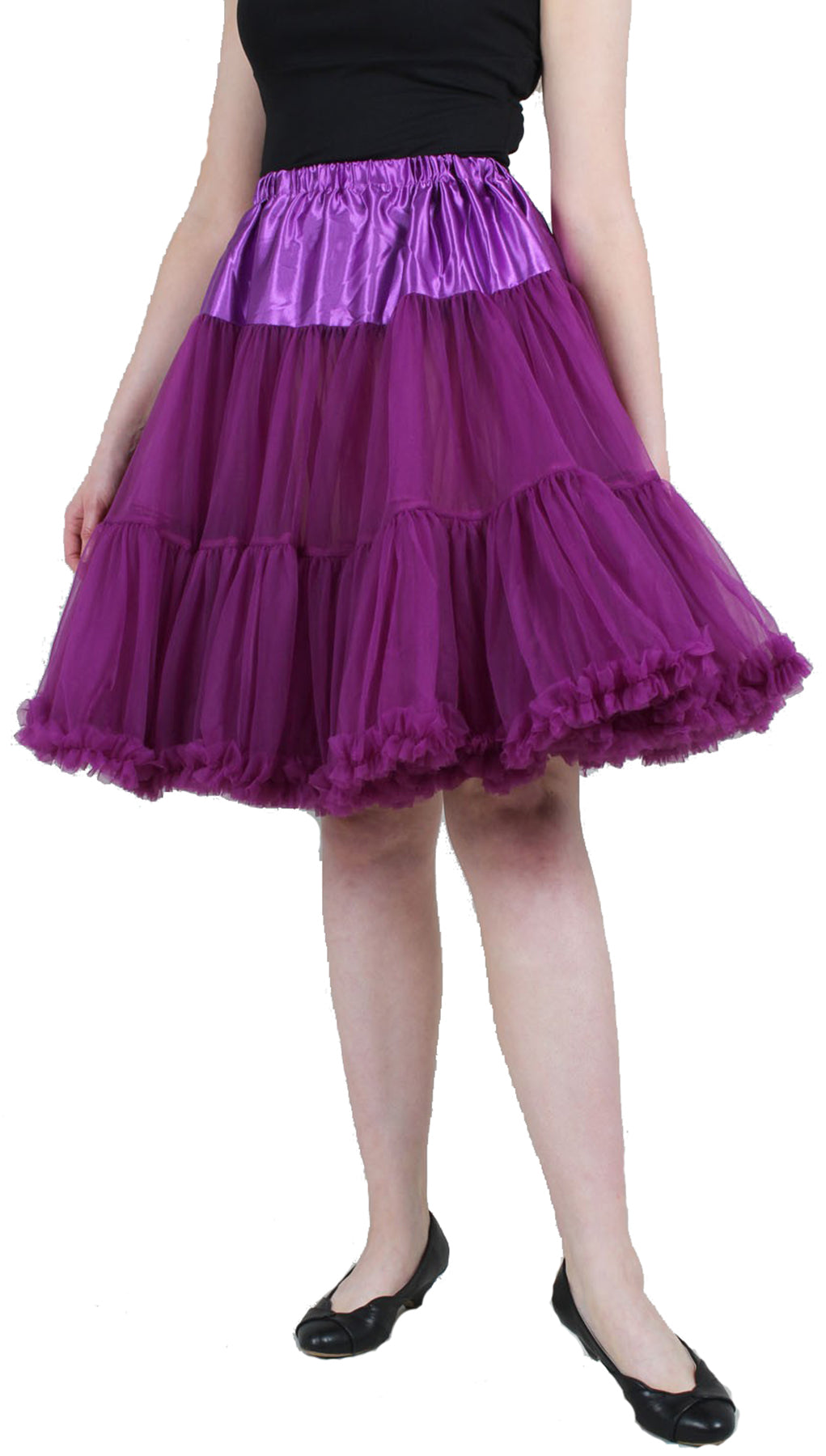 Voodoo_Vixen_PATTI_Vintage_SOFT_50s_Swing_Tuell_Ruffle_Unterrock_PETTICOAT_Purple_killer_kirsche_1