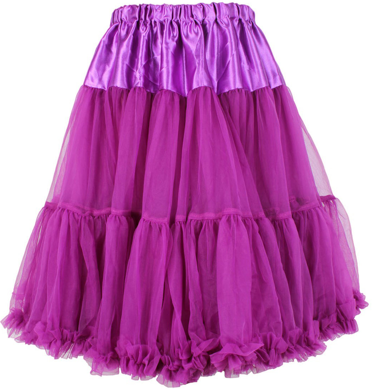 Per Tuell Voodoo Vixen «PATTI RETRO SOFT» 50s Swing Tüll Ruffle Unterrock PETTIC ...