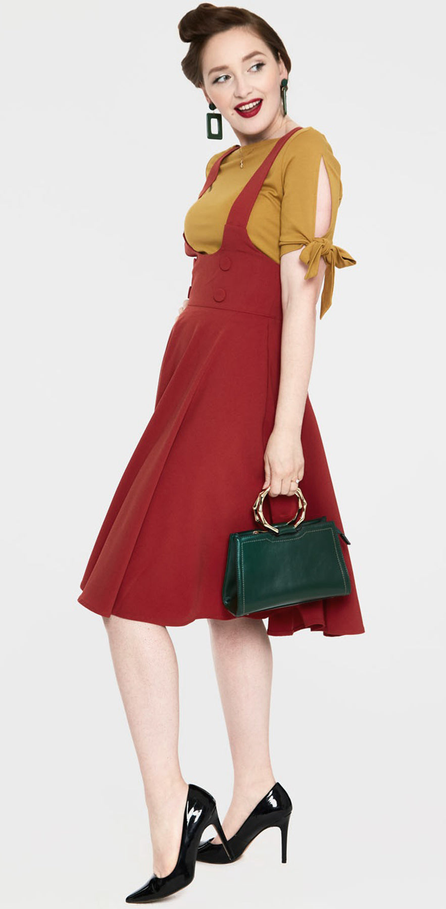 Voodoo_Vixen_PHOEBE_50s_SUSPENDER_High_Waist_SWING_SKIRT_Tellerrock_-_Rot_killer_kirsche_31fjo9Mg3XNS51