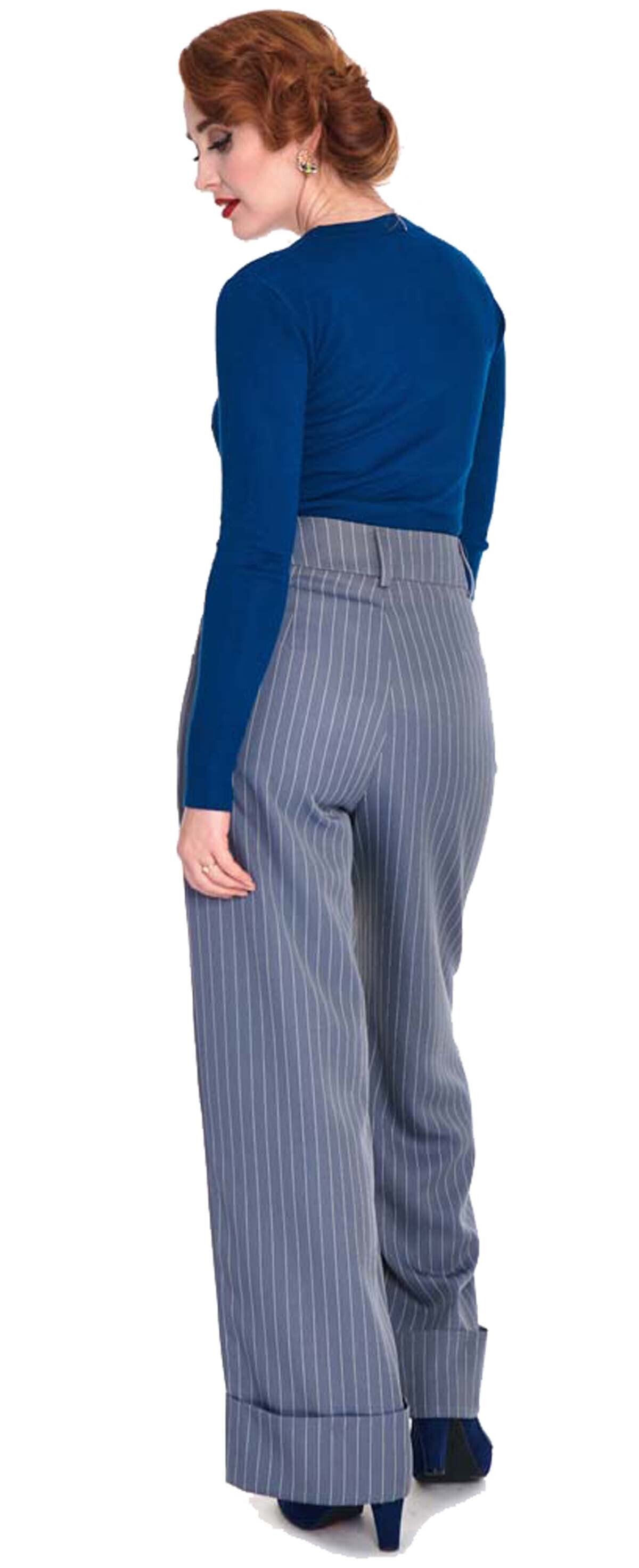 Voodoo_Vixen_PINSTRIPE_TURN_UP_Vintage_Retro_Classic_TROUSERS_Marlene_HOSE_-_Rauchgrau-51giEIiySLil45