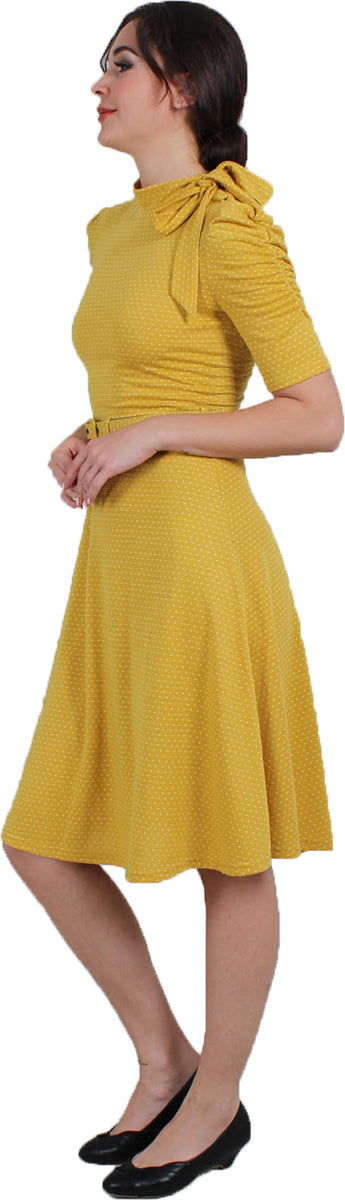 Voodoo_Vixen_POSIE_Vintage_PUNKTE_Polka_Dot_TIE_NECK_Kurzarm_SWING_DRESS_Kleid-2iobEeFiwPePdp