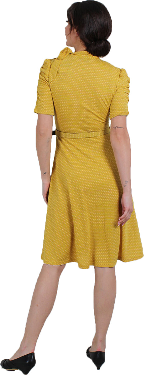 Voodoo_Vixen_POSIE_Vintage_PUNKTE_Polka_Dot_TIE_NECK_Kurzarm_SWING_DRESS_Kleid-36SSM9TuAxWSVr