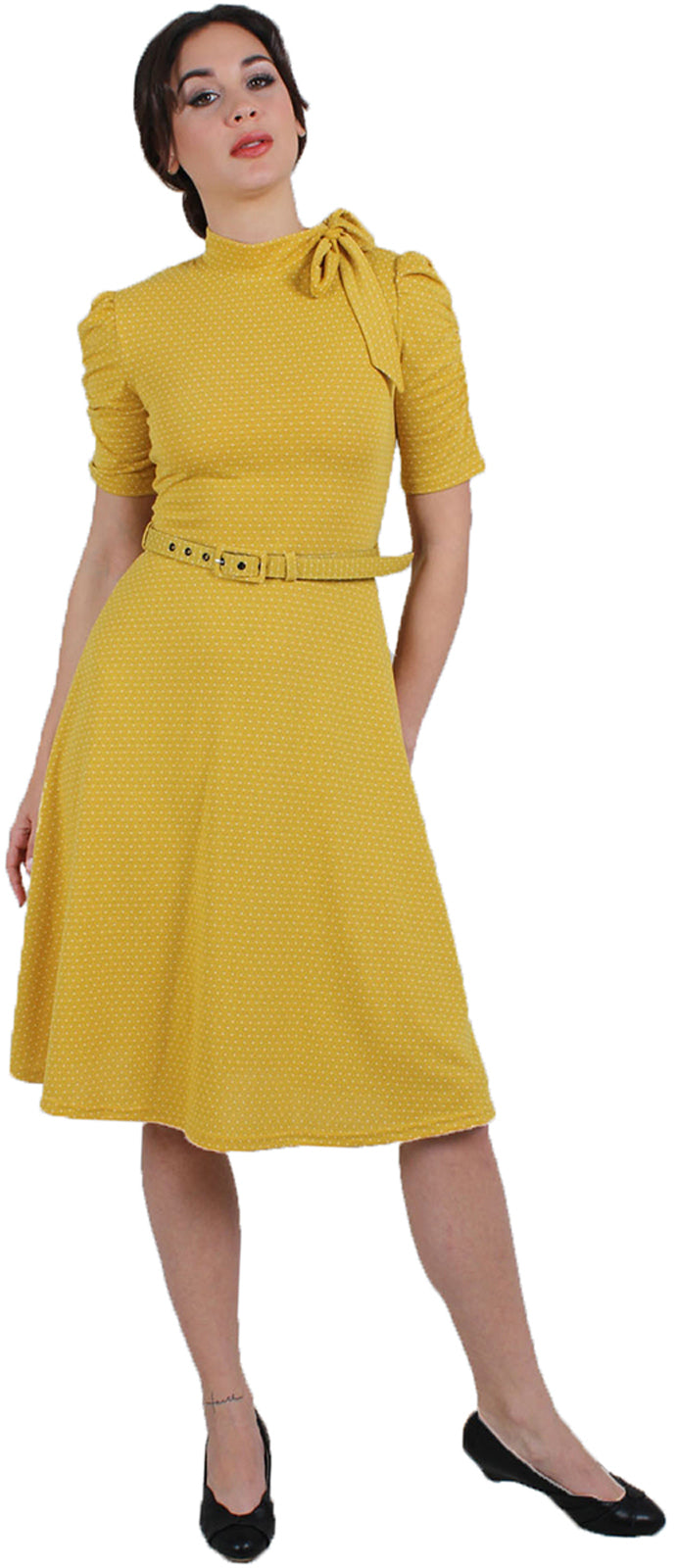 Voodoo_Vixen_POSIE_Vintage_PUNKTE_Polka_Dot_TIE_NECK_Kurzarm_SWING_DRESS_Kleid_killer_kirsche2E67ZxeAkmZL0