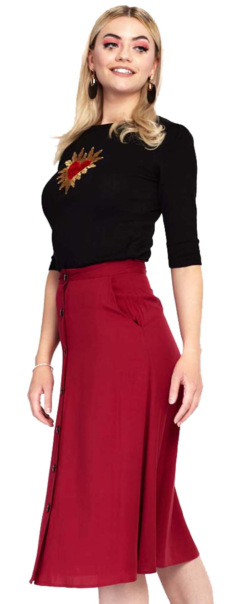 Voodoo_Vixen_RED_HEART_Button_Front_50s_ALINIE_ROCK_Midi_Skirt_Rot-3DXtZafKJlBjj9