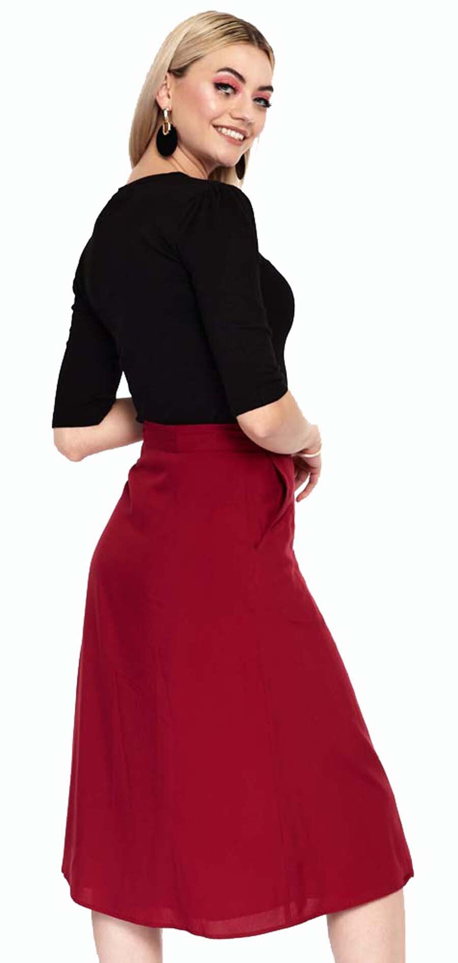 Voodoo_Vixen_RED_HEART_Button_Front_50s_ALINIE_ROCK_Midi_Skirt_Rot-5lIjYtKaP0pcIe