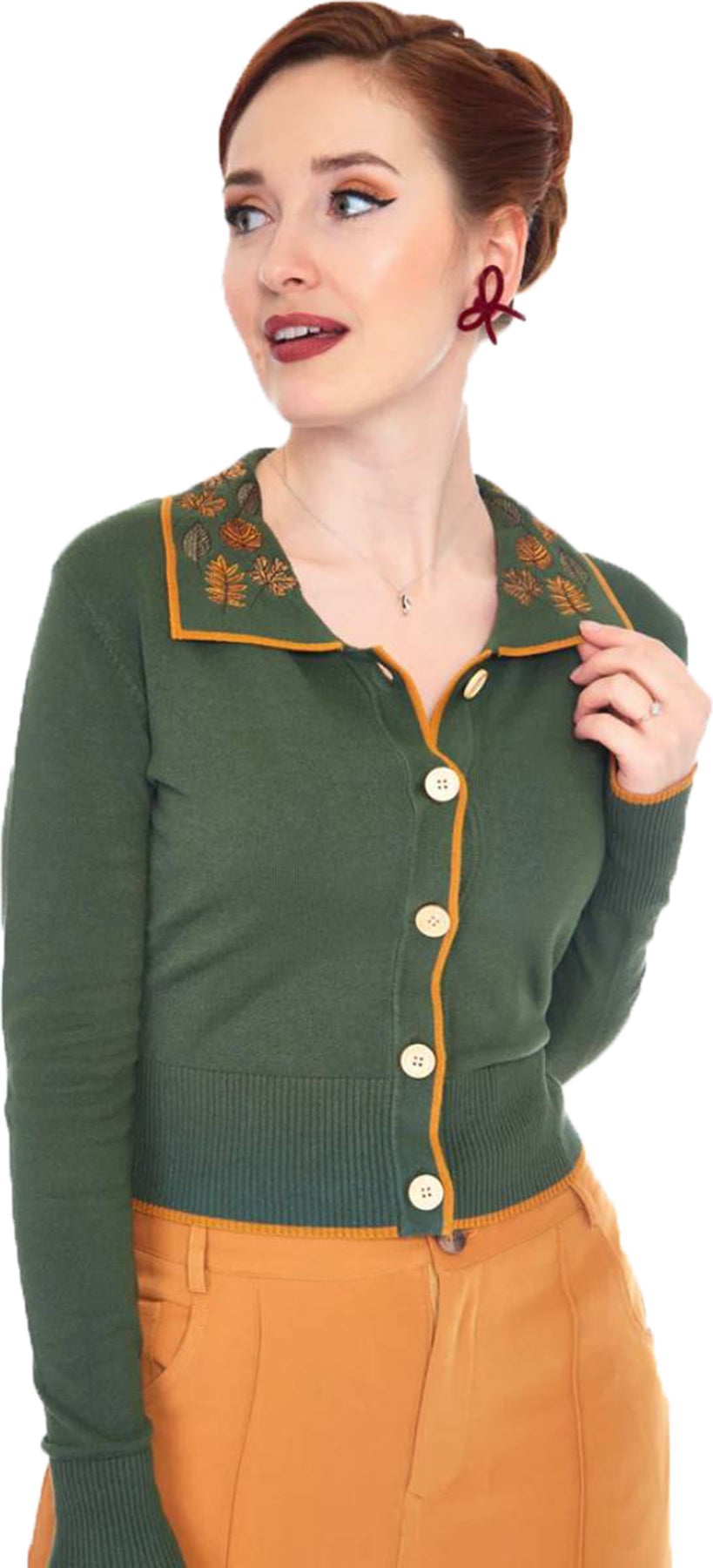 Voodoo_Vixen_ROBIN_AUTUMN_LEAVES_50s_EMBROIDERY_Strickjacke_CARDIGAN_Olivgruen_Killer_Kirsche-1IHy9AgVMqYi8E