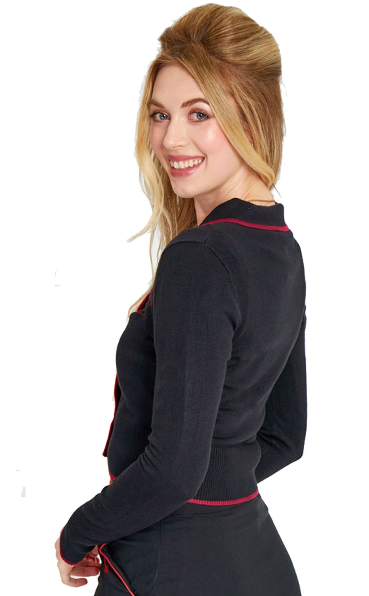 Voodoo_Vixen_ROSE_RODEO_50s_Vintage_Western_Langarm_CARDIGAN_Strickjacke_-_Schwarz-5