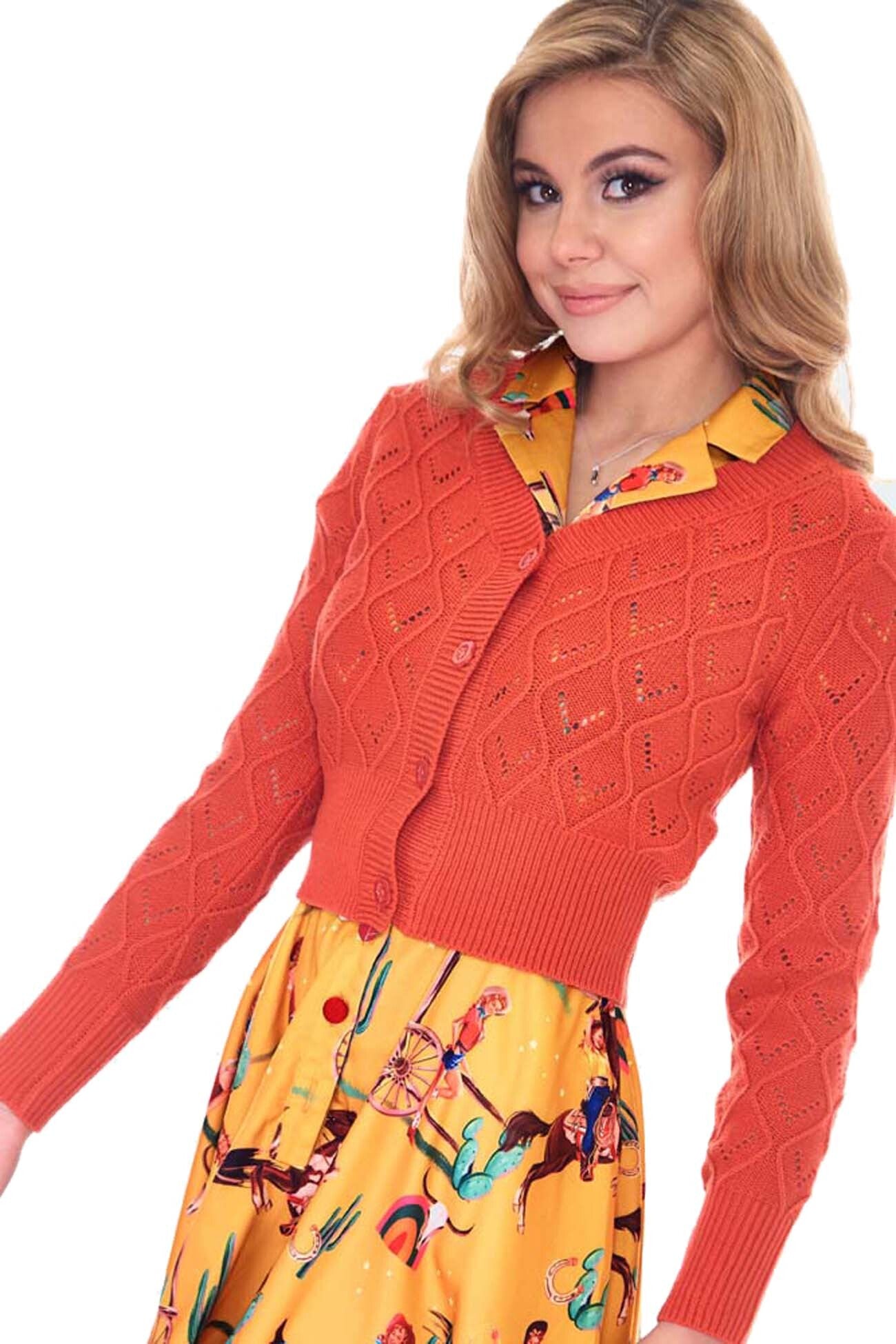Voodoo_Vixen_RUST_CHUNKY_Knit_50s_BUTTONED_Langarm_CARDIGAN_Strickjacke_-_Orange-15CfjlekARHasn
