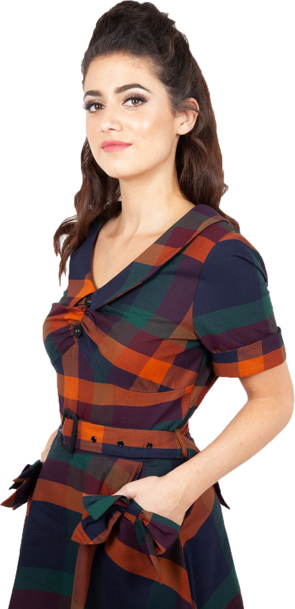 Voodoo_Vixen_SAMANTHA_Retro_TARTAN_Bow_Karo_SWING_Dress_KLEID-3