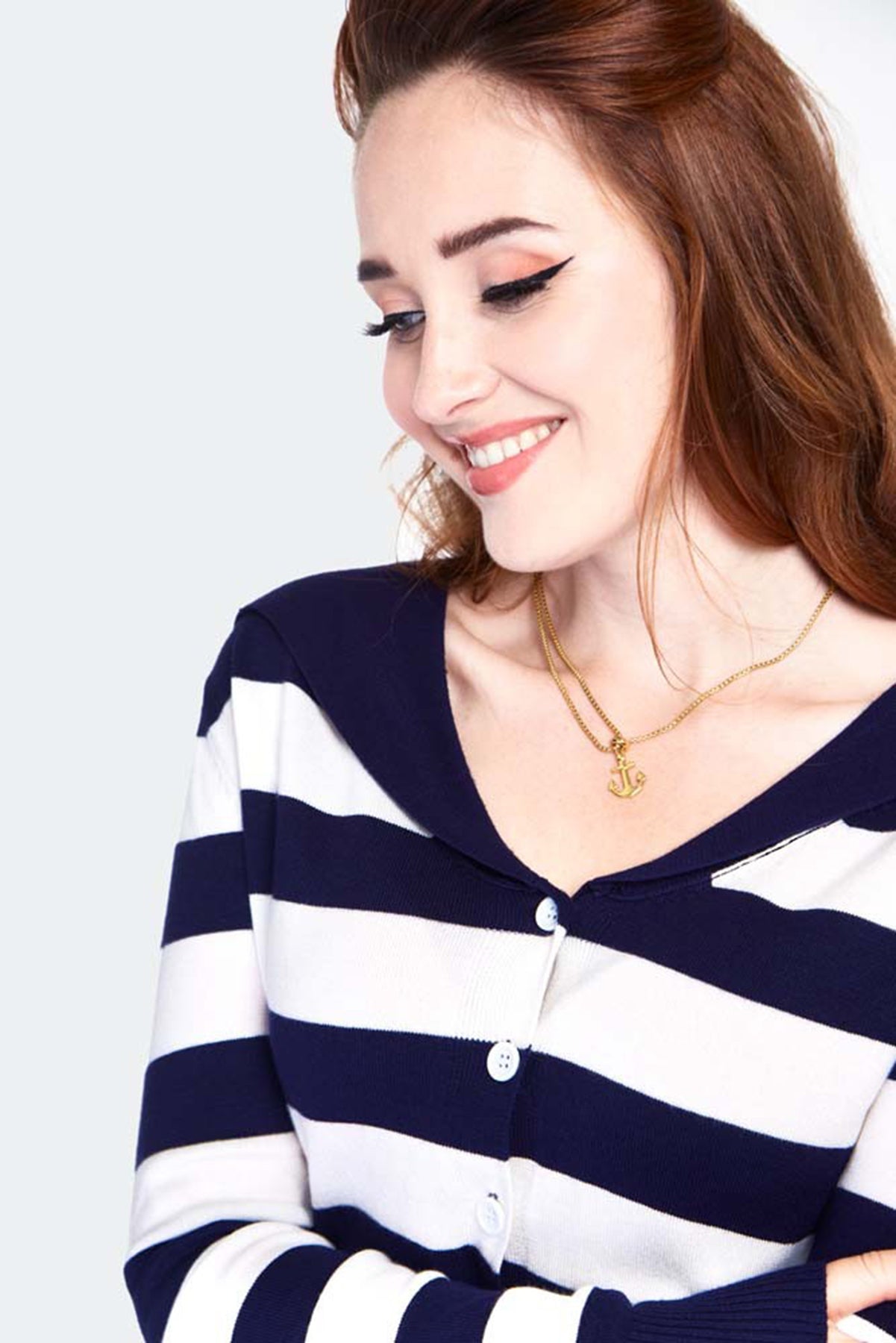 Voodoo_Vixen_Sailor_collar_stripe_Vintage_STREIFEN_Langarm_CARDIGAN_Stickjacke_killer_kirsche_4