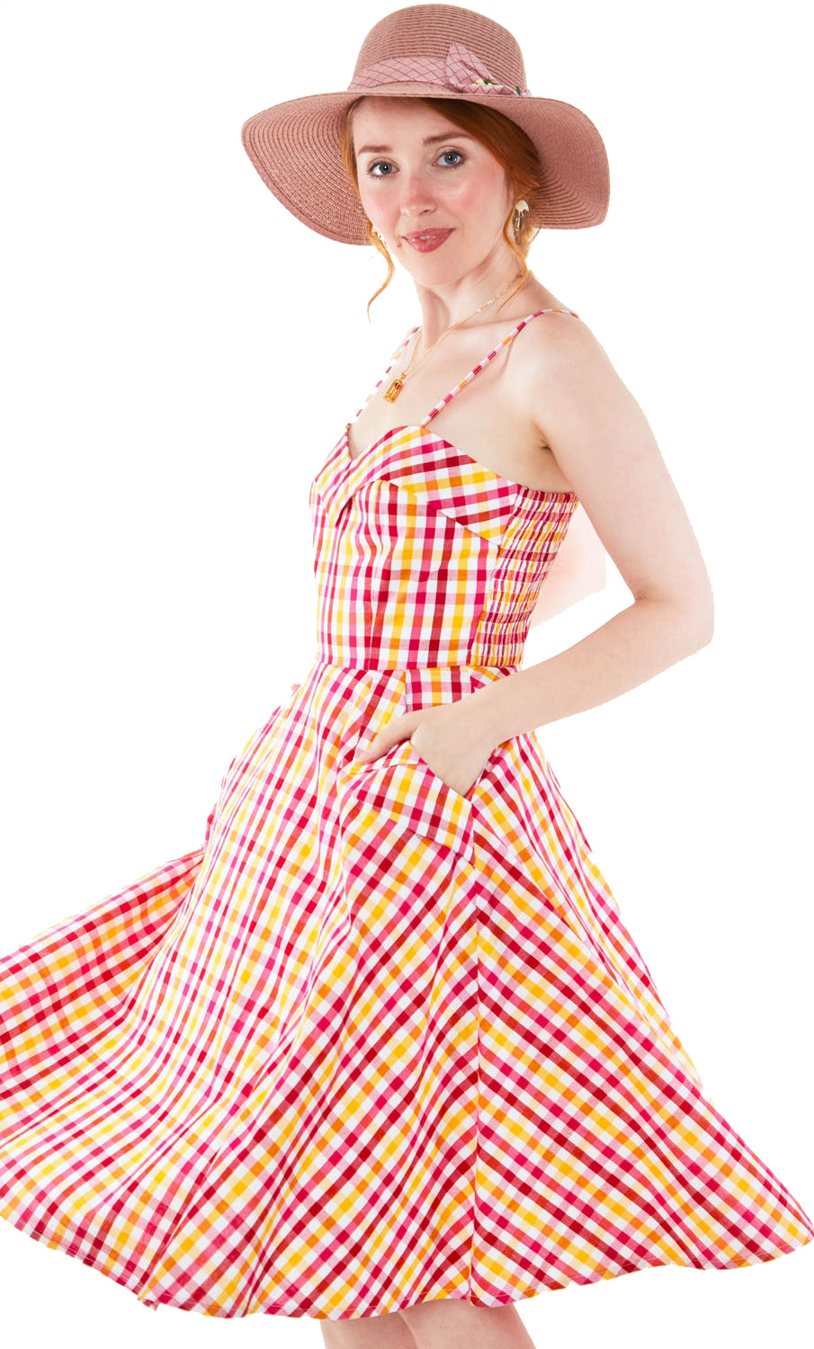 Voodoo_Vixen_TAMI_50s_Karo_PEPITA_Retro_TRaeGER_Sweetheart_SWING_DRESS_Kleid_killer_kirsche_1